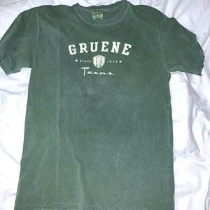 Green cotton T-shirt